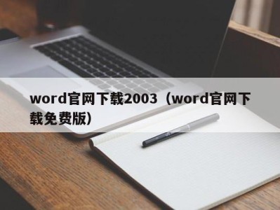 海口word官网下载2003（word官网下载免费版）