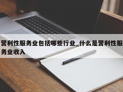 海口营利性服务业包括哪些行业_什么是营利性服务业收入 