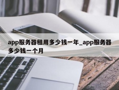 海口app服务器租用多少钱一年_app服务器多少钱一个月 